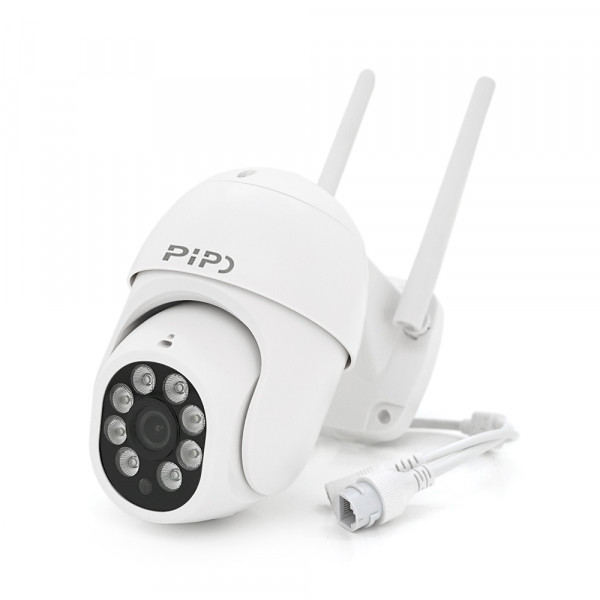 5Мп Wi-Fi/LAN відеокамера вулична SD/карта PiPo PP-IPC37D5MP25 PTZ 2.8mm ICSee