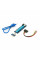 Riser PCI-EX, x1=>x16, 4-pin MOLEX, SATA=>4Pin, USB 3.0 AM-AM 0,6 м (синій), конденсатори PS 100 16V, Пакет