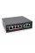 POE комутатор Merlion 4 POE 10/100 + 2 RJ45 10/100 вбудований блок живлення 52V 1.05A