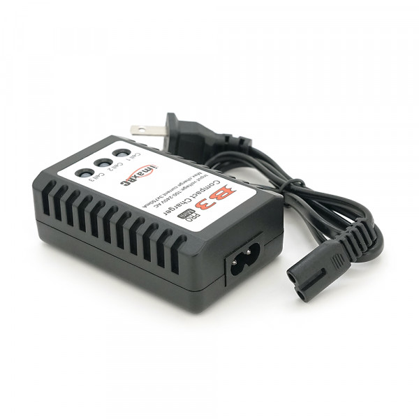 Зарядний пристрій B3Mini для літієвих акумуляторів 2S-3S DC 7.4V/11.1V 750mA/Max, з індикацією, BOX + перехідник