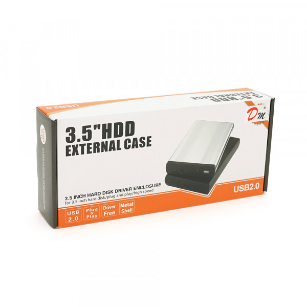 Карман , 3,5 "алюмінієвий корпус, інтерфейс USB2.0 SATA, Black