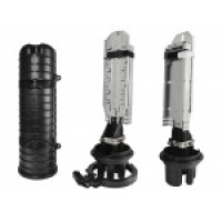 Муфта оптична Crosver FOSC-TB400/24-1-24 тупикового типу, герметична, 5 вводів, 4 касети, до 48 зварок