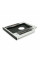Адаптер підключення HDD 2.5'' 9.0 mm у відсік привода ноутбука SATA/mSATA (HDC-25), корпус aluminum, Blister, Q100