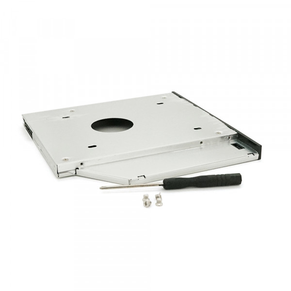 Адаптер підключення HDD 2.5'' 9.0 mm у відсік привода ноутбука SATA/mSATA (HDC-25), корпус aluminum, Blister, Q100