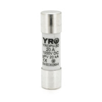 Плавкий запобіжник YROPV-30, 20A, 1000Vdc, 10×38mm, постійна напруга, 10 штук в упаковці, ціна за 1 штуку