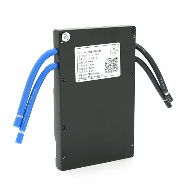 BMS плата JK-BD6A24S15P Li-Ion/LiFePo4/LTO 7S-24S, 150A, CAN/RS485, 0.65mΩ, Bluetooth, Ballance 0.6A, подогрев + кнопки