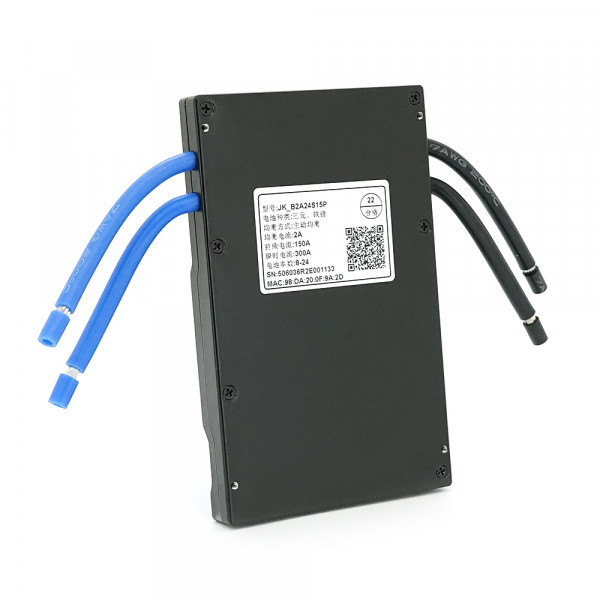 BMS плата JK-B2A24S15P Li-Ion/LiFePo4/LTO 7S-24S, 150A, CAN/RS485, 0.47mΩ, Bluetooth, Ballance 2A, підігрів + кнопка