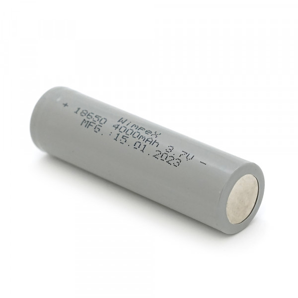 Акумулятор WMP-4000 18650 Li-Ion Flat Top, 2400mAh, 3.7V, Gray
