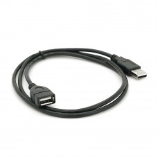 Подовжувач USB 2.0 AM/AF, 1,0m, чорний Q250