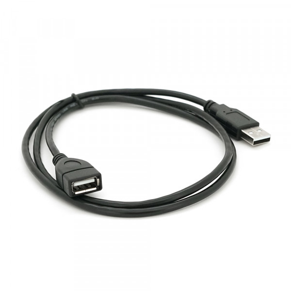 Подовжувач USB 2.0 AM/AF, 1,0m, чорний Q250