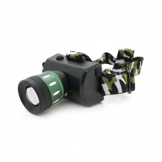 Налобний Ліхтарик Bailong BL-6966, Q5 Cree, 3 реж., Zoom, корпус-пластик, водостійкий, ударостійкий, 18650 акумулятор СЗУ + АЗУ, 80 * 45mm, BOX