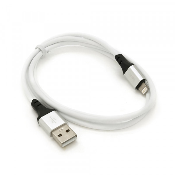 Кабель Hoco X86, Lightning-USB, 2.4A, довжина 1м, White, BOX