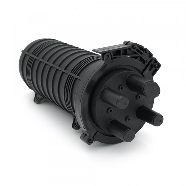 Муфта оптична Merlion ML-OP-F102H-96C, герметична, 4 введення, до 4-х касет, до 96 зварок, матеріал PP