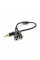 Розгалужувач аудіо для навушників і мікрофона, Jack 3.5 (тато) 4 pin =>2*Jack 3.5(мама) 3 pin, круглий в обплетенні, Box