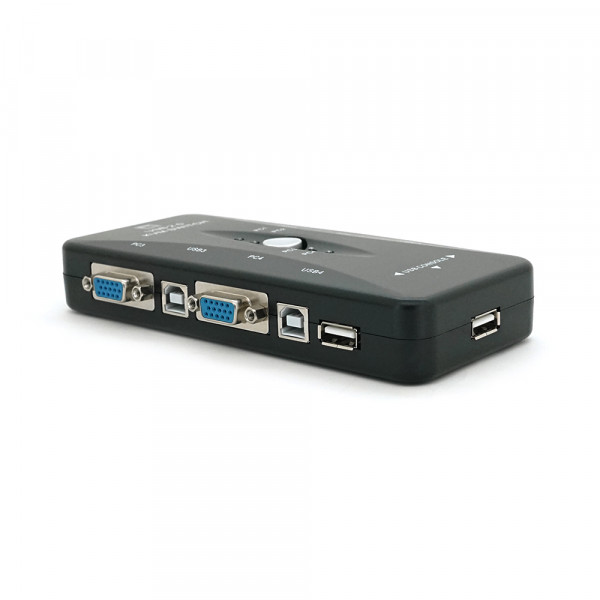 4-портовий KVM свіч, VGA, USB