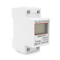 Однофазний електронний лічильник на DIN-рейку, 220V, LCD
