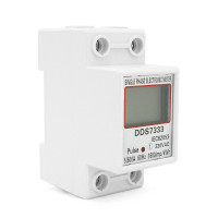 Однофазний електронний лічильник на DIN-рейку, 220V, LCD + підсвічування