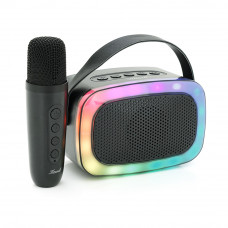 Колонка Kisonli G21 Bluetooth 5.0, 1х5W, 1800mAh, USB/TF/BT/LED/AUX, DC: 5V/1A, Black, BOX, Q45