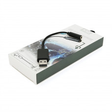 Перехідник для навушників KIN KY-210 USB2.0(M)-Jack3.5(F), Mix color, Box