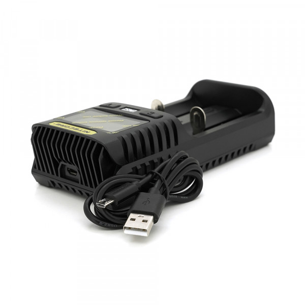 Зарядний пристрій універсальний Nitecore Digicharger UMS2, 2 канали, LCD дисплей, підтримує Li-ion, Ni-MH та Ni-Cd AA (R6), ААA (R03), С (R14)