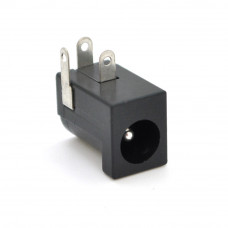 Триконтактне гніздо живлення DC005 тато 5.5*2.1, 30V, 1A, під викруткову збірку, Q100