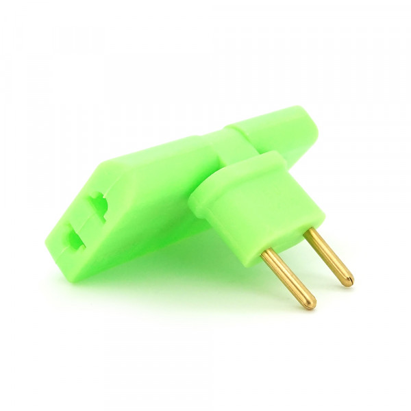 Трійник + перехідник 3 in 1, UK/US-EU, 220В, 10А, поворотний 180 °, Green