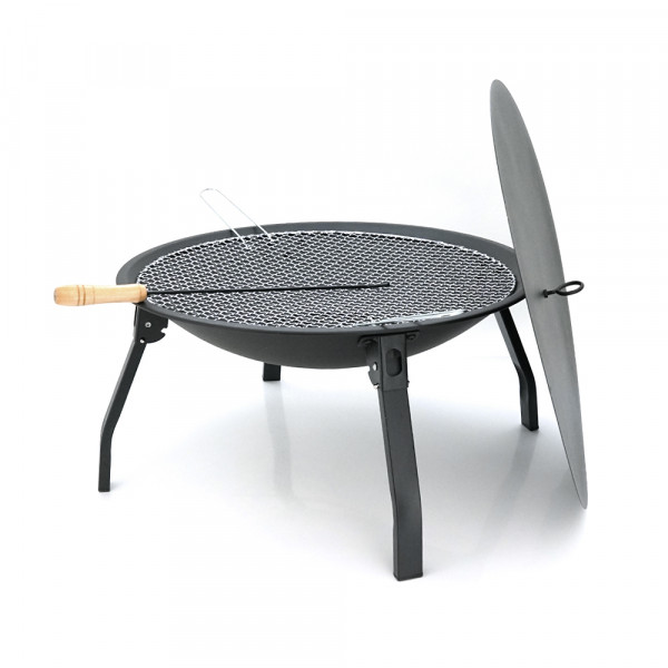 Гриль вугільний круглий, 55х28 см, Black