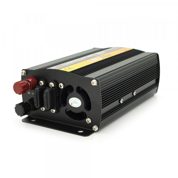 Інвертор напруги POWERMASTER, 24V/220V, 300W з модифікованою синусоїдою, 1 універсальна розетка, клеми
