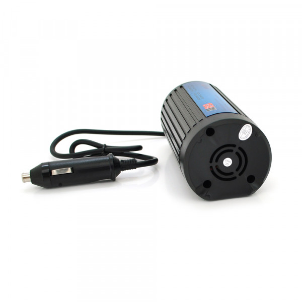 Інвертор напруги POWERMASTER, 12V/220V, 150W з модифікованою синусоїдою, 1 універсальні розетки, клеми
