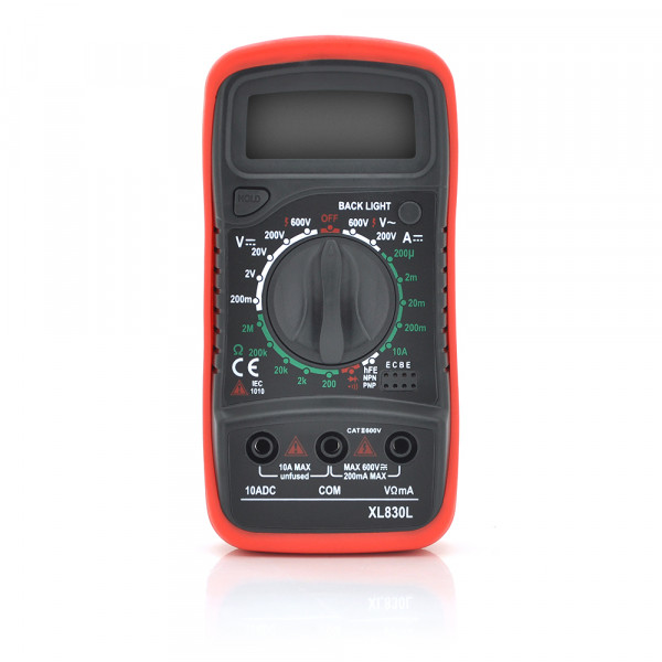 Мультиметр ANENG XL-830L, вимірювання: V, A, R, C, функція hFE