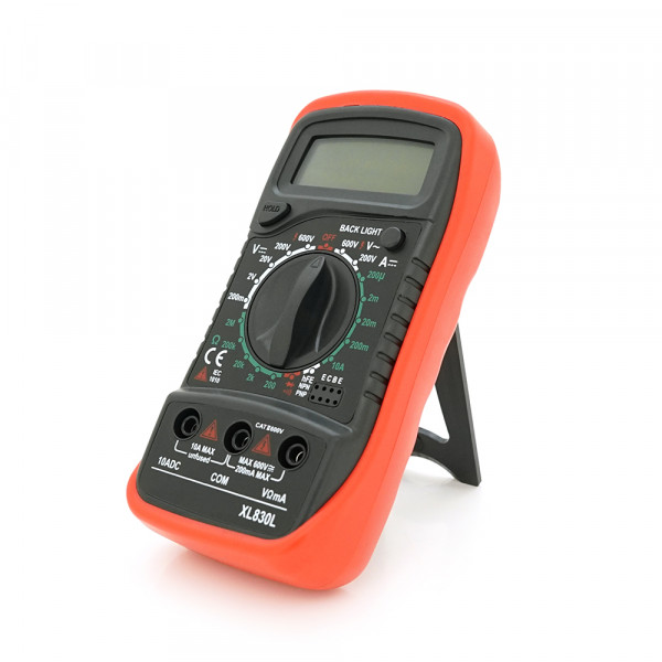 Мультиметр ANENG XL-830L, вимірювання: V, A, R, C, функція hFE
