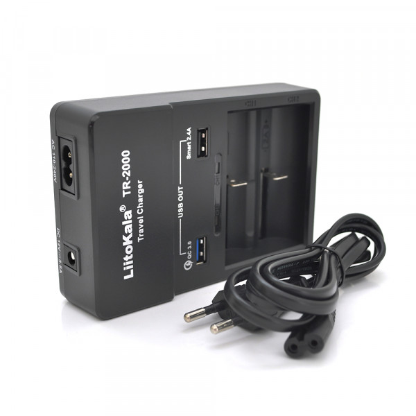 ЗУ універсальне Liitokala Lii TR-2000 + USB1-QC 3.0, USB2-5V 2.4A