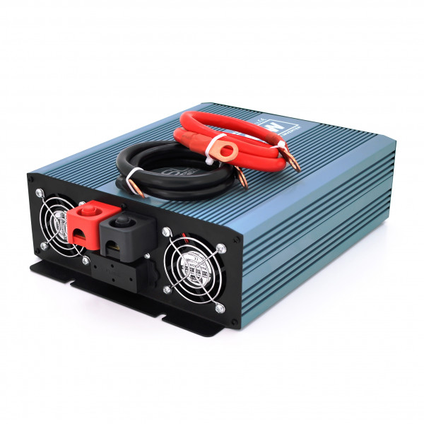 Інвертор напруги Mexxsun MXS-2000, 12V/220V, 2000W з модифікованою синусоїдою, 2 Shuko, клемні дроти, Q4