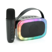 Колонка Kisonli G21 Bluetooth 5.0, 1х5W, 1800mAh, USB/TF/BT/LED/AUX, DC: 5V/1A, Black, BOX, Q45