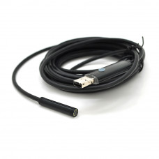 Універсальний ендоскоп 3в1 (USB+MicroUSB/Type-C) для смартфона/ПК, камера 5.5мм, м'який кабель 5м, з LED-підсвічуванням, IP67