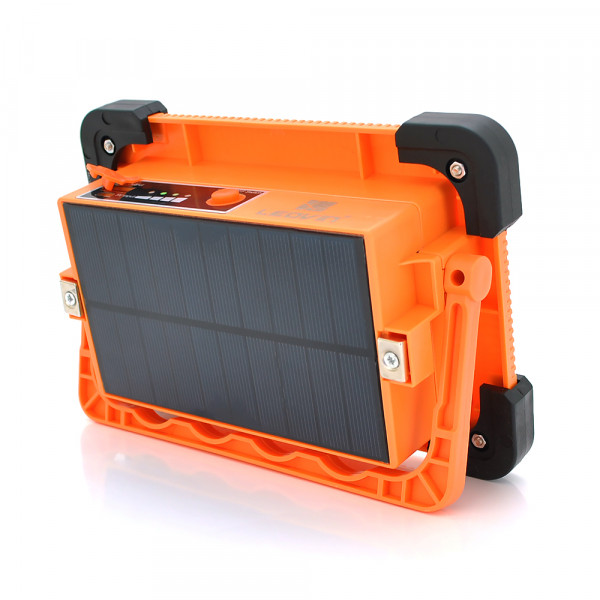 Переносний ліхтар-прожектор Leovin LE-068+Solar (30W), 36 LED(SMD), 4 режими, вбудований акумулятор, заряд від 5V, USB вихід, Box