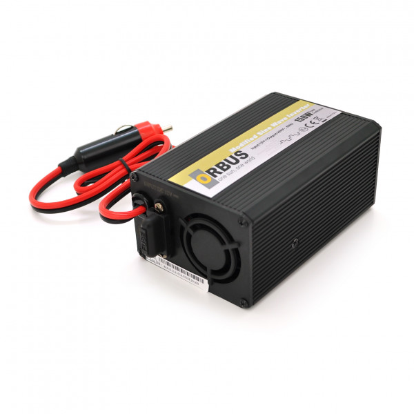 Інвертор напруги ORBUS ORMS150 (150Вт), 12/220V, approximated, 1 Shuko, клеми + крокодили, 1 запобіжник, Box.Q20