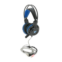 Навушники провідні Jedel GH-215, з мікрофоном, Black/Blue, Box
