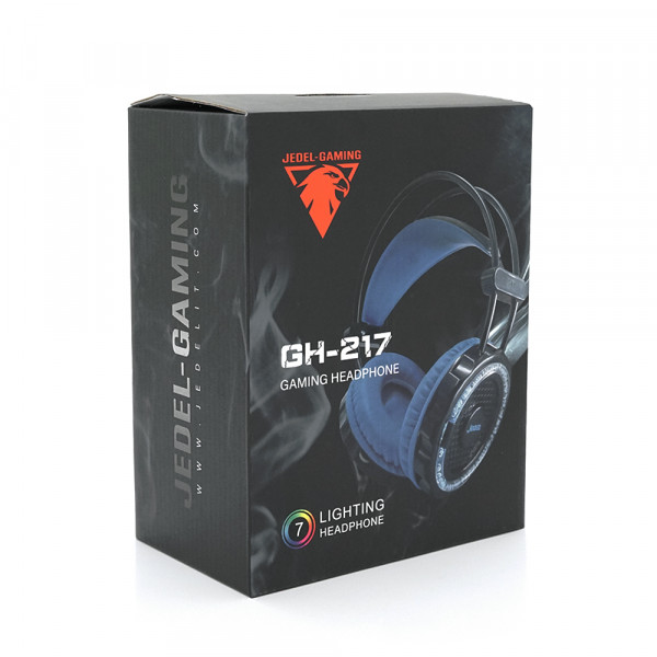Навушники провідні Jedel GH-217, з мікрофоном, Black/Blue, Box