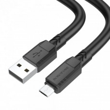 Кабель Borofone BX81, USB-Micro, 2.4A, довжина 1м, Black, BOX