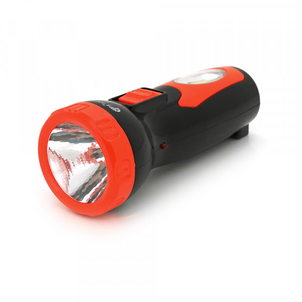 Ліхтарик ручний POWERMASTER BEJ-8866, 2 режим, вбудований акумулятор, 1 led+COB, IP40, заряд 220V, 130х50х40 Blister