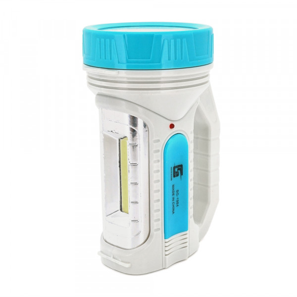 Ліхтар пошуковий Shun Guang SG-1984, 1LED T6+COB, 2W, 1+1 режим, 1300mah, White, IP40, кабель 220В, 155х85х100мм, BOX