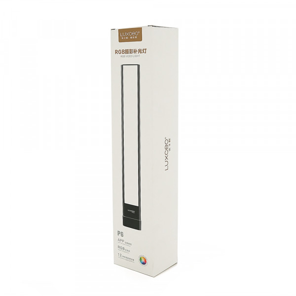 Світильник ручний світлодіодний LUXCEO P6RGB для зйомки, 1300Lum, 2600K-6300K, ак-тор 10000mAh мАг, BOX