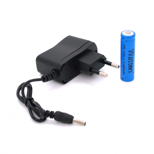 Ліхтар ручний Watton WT-089, 1LED CREE Q5, 3W, 3 режими, Black, IP40, СЗУ, 100х26х26мм, BOX