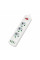 Мережевий фільтр F23U, 3 розетки EU+3 USB+PD, кнопка включення з індикатором, 2 м, 3х0,75мм, 2500W, White, Box