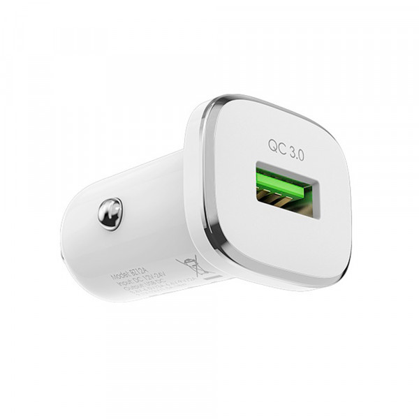 Набір BOROFONE BZ12A АЗУ 1xUSB+ кабель Type-C, QC 3.0A, 1м, White, Box