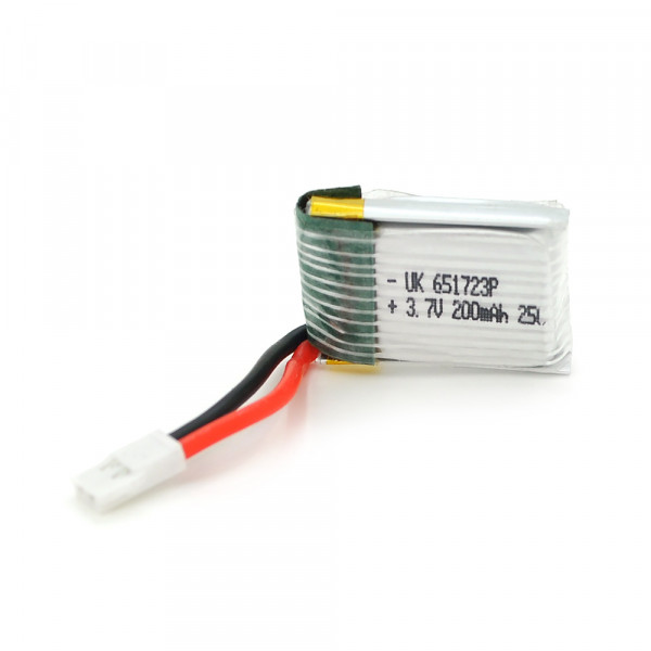 Акумулятор 6,5 * 17 * 23P 25C, 3.7V (200mAh), 2 контакти