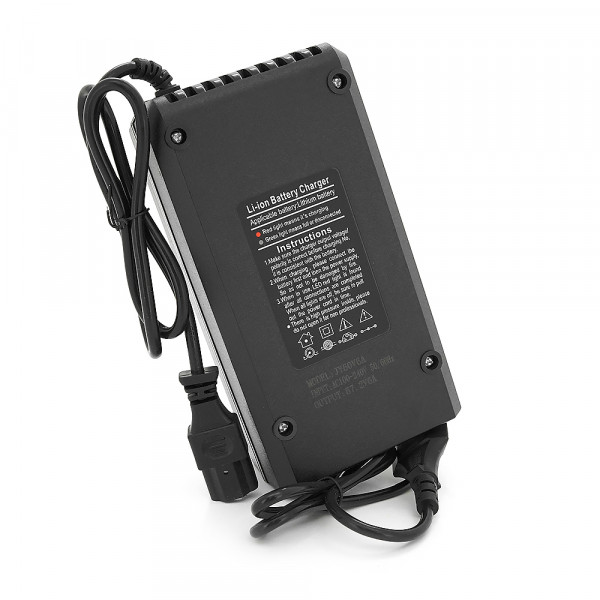 Зарядний пристрій Jinyi для акумуляторів Li-ion 60V(67.2V),16S,6A,штекер Triangle plug (T-tipe/IEC/C13 N+L-). з індикацією,BOX
