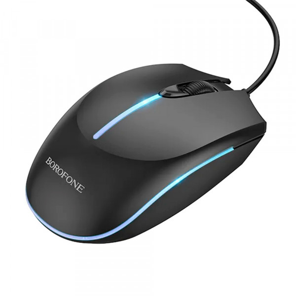 Миша провідна BOROFONE BG10, Black, Box