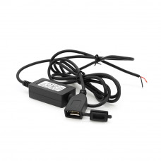 Конвертер USB2.0(F),DC 5V, Black, OEM
